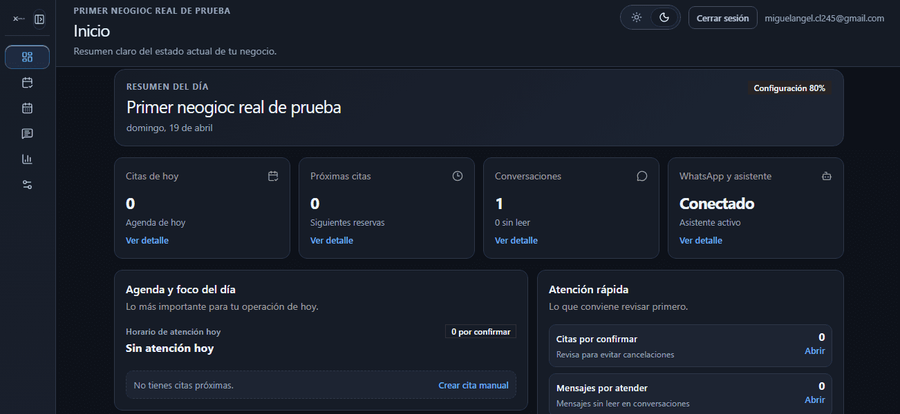 MCLeadSystem dashboard